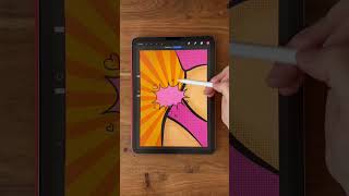 Procreate Ideas  Easy Pop Art  Comics Art Procreate  Procreate Tutorial [upl. by Jariah]