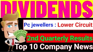 Pc Jewellers Lower Circuit 🔴 Vedanta Dividend News • Top 10 Company Update  Quarterly Result News [upl. by Nunci]