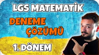 LGS Matematik 1 Dönem DENEME ÇÖZÜMÜ [upl. by Esilehs]