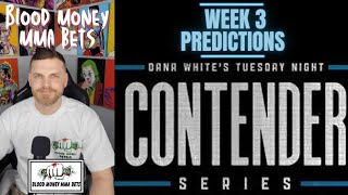 Dana Whites Contender Series Season 7 Week 3 Breakdown and Predictions dwcs dwcsweek3 danawhite [upl. by Ahtelra101]