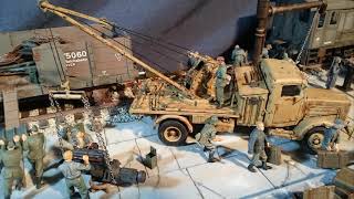 Historic WW2 diorama in 135 scale quot The life in the portquotstep by step [upl. by Okiron]