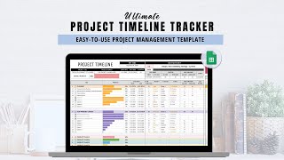 Gantt Chart  Project Management Google Sheets Template [upl. by Berrie]