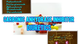 Carbonic Anhydrase Inhibitor Diuretics 3 in telugu [upl. by Isleana]