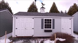 🧡🧡10x20 SHED  SHE SHED  MAN CAVE  STORAGE IDEAS  VIRTUAL SHED TOUR 60 [upl. by Fredra]