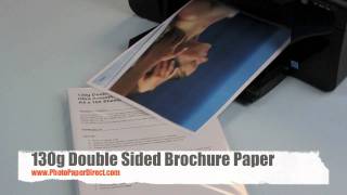 130g Double Sided Brochure Paper [upl. by Eelra]