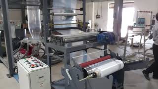 LDPELLDPE Monolayer Blown Film Extrusion Machine [upl. by Anelhtac]