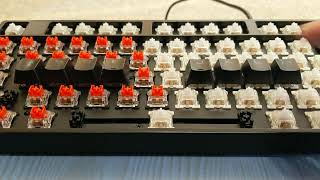 Outemu switches comparison  Red VS Silent white [upl. by Zechariah939]