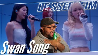 LE SSERAFIM Swan Song Live Performance REACTION  Kazuhas Voice Is So Sweet 🥹 [upl. by Enilemme]