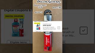 Dollar General 35 Cent Toothbrush Coupon Deal coupons dollargeneral viral [upl. by Khoury]