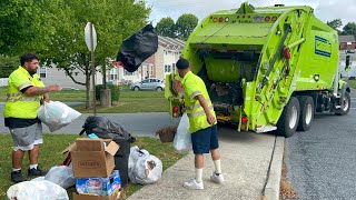 Pennsylvania Garbage Trucks In Action [upl. by Kacy]