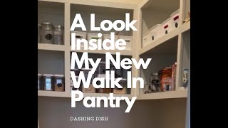 A Look Inside My New Walk in Pantry [upl. by Kealey734]