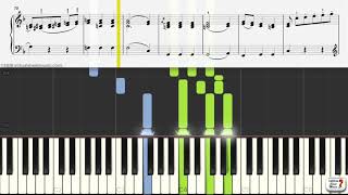 Learn Sonata K 332 in F major Sheet Music by Mozart 1st movement  Keyboard Practice Video [upl. by Dahij471]