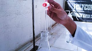 titration partitioncoefficient of Iodine between Water amp Carbontetrachloride [upl. by Dumond]