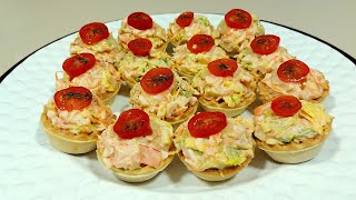 👑 TARTALETAS DE APERITIVO CON RESTOS DE LANGOSTINOS 🦐  BEATRIZ COCINA [upl. by Airehc401]