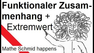 Extremwertaufgabe und Funktionaler Zusammenhang  Mathematik beim Mathe Schmid [upl. by Lanaj73]