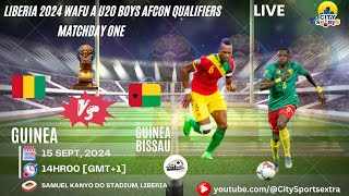 Guinea Bissau U20 vs Guinea 20 Live  2024 WAFU A U20 Boys Nations  2025 AFCON Qualifiers [upl. by Sid]