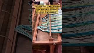 Weaving a Baby blanket 32” rigid heddle loom warp setup Beautiful colors [upl. by Calendra165]