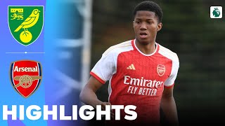 Arsenal vs Norwich City  7 Goals From Martin Obi  Highlights  U18 Premier League 27042024 [upl. by Ap]