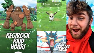 ✨Regirock Raid Hour In Pokemon Go✨ [upl. by Alleoj]