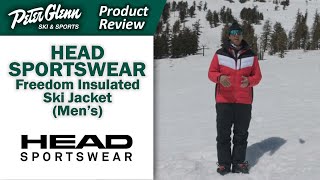 Head Sportswear Freedom Insulated Ski Jacket Mens  W2324 Product Review [upl. by Odnesor]