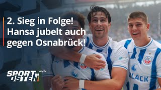 Hansa Rostock gewinnt Nordduell gegen Osnabrück  MDR [upl. by Lalita]