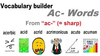 Vocabulary from quotacceptquot to quotacutequot [upl. by Currie]