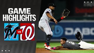 Marlins vs Nationals Game Highlights 91324  MLB Highlights [upl. by Eiduj635]