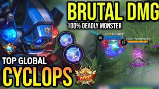 CYCLOPS BEST BUILD 2023  TOP GLOBAL CYCLOPS GAMEPLAY  MOBILE LEGENDS✓ [upl. by Epuladaugairam]