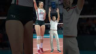 Super Tall Woman Volleyball Player Dances Her Way to VIRAL Fame  Very Tall Girl [upl. by Kcirnek]