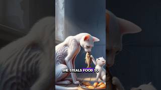 Poor mother food for her son cat ai viral shorts [upl. by Fesuy773]