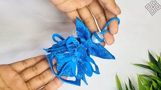 Cute Angel Making for Christmas Decorations using Glitter Foam [upl. by Faina]