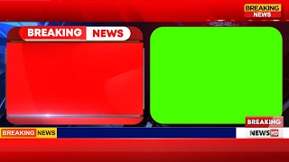 Broadcast Breaking News Green Screen Lowerthird  Bumper and Transition [upl. by Eenrahc88]