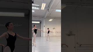 How we do Pirouettes in Center Osipova Ballet Academy  Vaganova training in California dance [upl. by Arta]