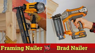 Framing Nailer vs Brad Nailer [upl. by Idahs81]