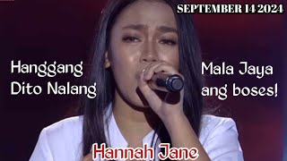 SEPTEMBER 14 2024  HANNAH JANE  HANGGANG DITO NALANG  SHOWTIME [upl. by Crofton]