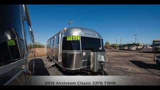 2019 Airstream Classic 33FB TWIN Video at Lazydays [upl. by Nivan]