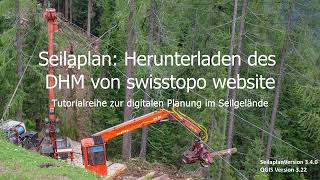 Exkurs Geodaten Schweiz Herunterladen des DHM von swisstopo Website [upl. by Mcgannon]