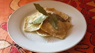 Ravioles Caseros de Calabaza y Queso Ricotta  Como Hacer Ravioli  Pasta  Recetas Italianas [upl. by Philander]