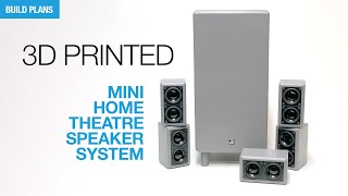 Building a 51 Surround Home Theater System 3D PRINTED  by SoundBlab [upl. by Theodore]