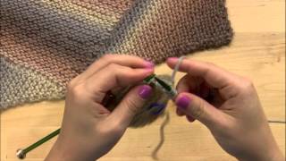 How to Knit a Scarf  On the Bias Pattern [upl. by Anayet]