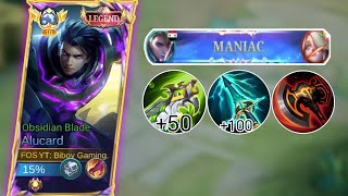 TRY THIS DEADLY BUILD ALUCARD KILLING MACHINE  Mobile Legends [upl. by Roxine]