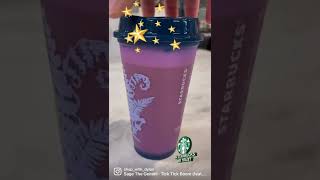 🧋 starbucks COLOR CHANGING HOT CUP  THEY ARE SO COOL 😎 [upl. by Varrian]