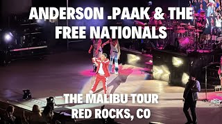 The Bird  Anderson Paak and the Free Nationals The Malibu Album Tour 2024 SOLD OUT Red Rocks [upl. by Fabozzi]