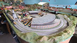 ho scale fostoria ohio model railroad club running trains [upl. by Aissac413]