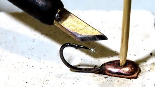 How to make mormyshka for fishing rods with a side nod [upl. by Femi]