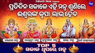 Top 5 Morning Mantras  Mantra For Positive Energy  5 Powerful Mantra  Sakala Dhupare Mantra [upl. by Ysset]