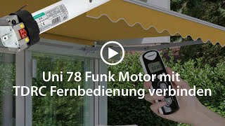 Fernbedienung verbinden  UNI78 Universal FunkMarkisenmotor  JAROLIFT [upl. by Irdua]