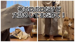 【活かす暮らし】気に入っているパンツはとことん穿く！ ズボンの裾上げと裾出しで、気分ダダ下がりのパンツがまだまだ気分よく穿けました 60代一人暮らし [upl. by Eardnaed]