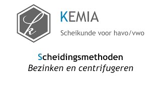 Scheidingsmethoden Bezinken en centrifugeren [upl. by Ahsiekim768]