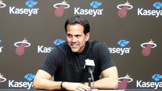 Erik Spoelstra Talks Terry Rozier Debut Miami Heat Losing Streak NBA Funky Time Of Year [upl. by Eaton]